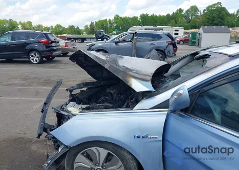 2015 Hyundai Sonata Hybrid Limited из США, поврежденный, VIN KMHEC4A42FA131984